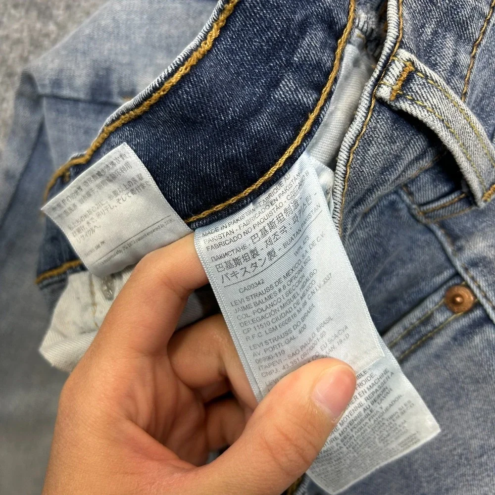 Levi's 511 Slim Fit Jeans Men's Blue‎ Denim Zip Fly Straight Classic - 30X27.5